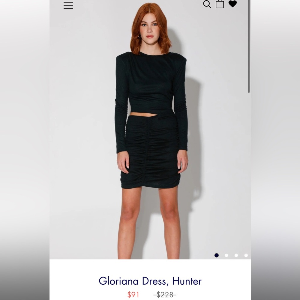 Walter Baker Green Bodycon Long Sleeve Dress - Picture 3 of 4